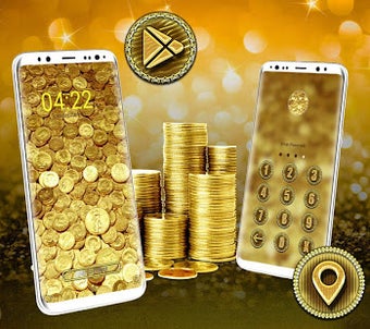 Imagen 1 para Gold Coin Launcher Theme