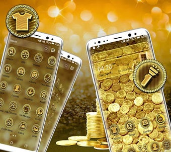 Imagen 0 para Gold Coin Launcher Theme