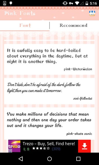 Image 0 for Pink Fonts
