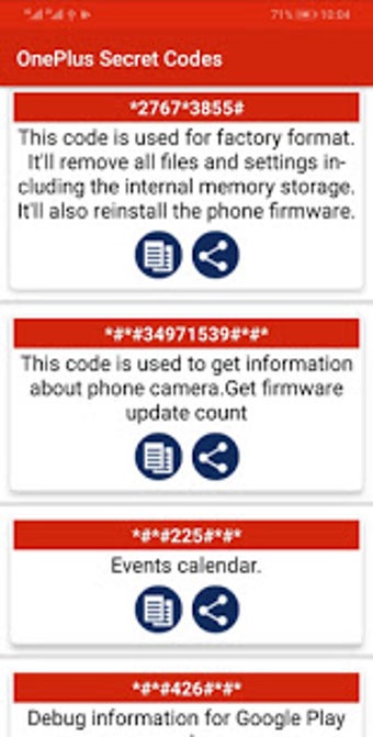 Image 1 for Secret Codes for OnePlus …