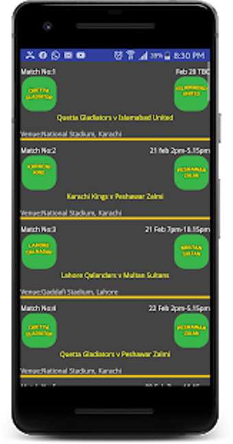 Image 1 for PSL 5 Cricket Schedule 20…