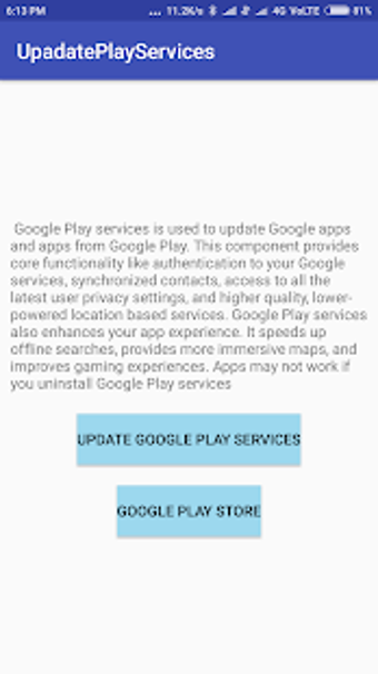 Image 1 for UpdatePlayServices
