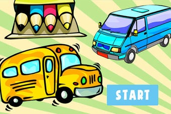 Image 0 for Cute Car Coloring Book
