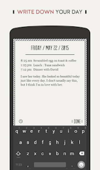 Image 0 for DayGram - One line a day …