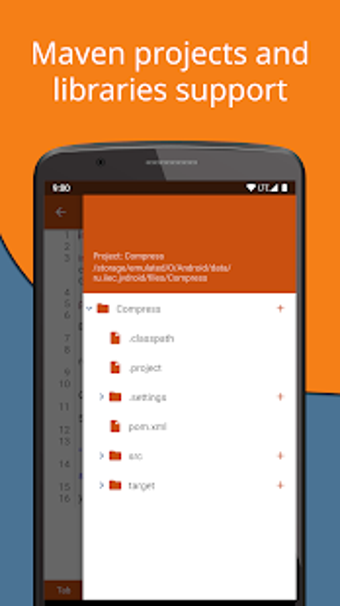 Imagen 2 para Jvdroid - IDE for Java