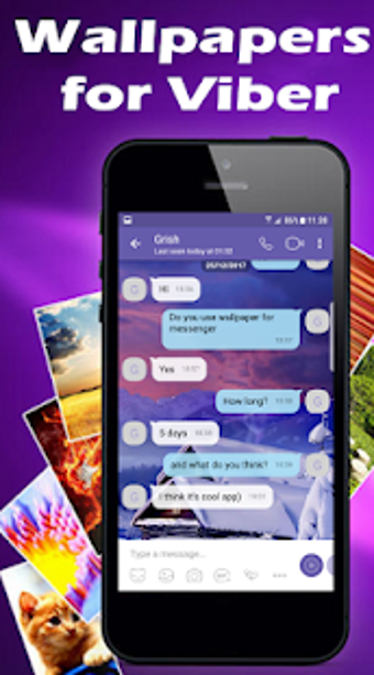 Imagen 2 para Wallpapers for Viber Mess…