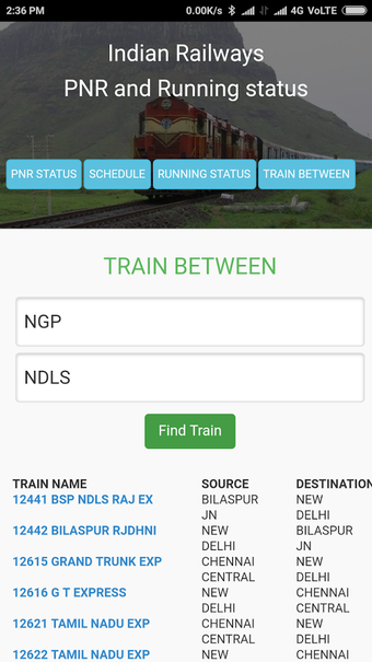 Image 2 for Indian Railways time tabl…
