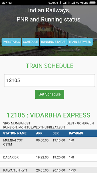 Image 1 for Indian Railways time tabl…