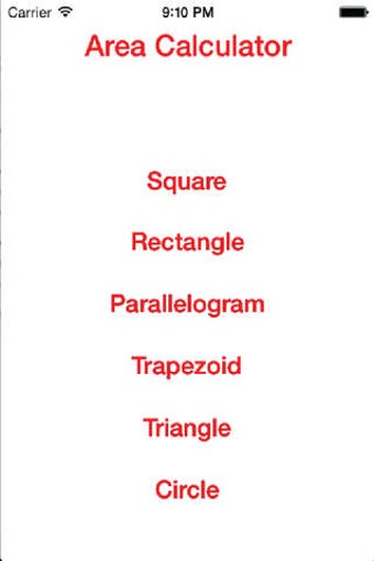 Image 0 for Geometry Area Calculator