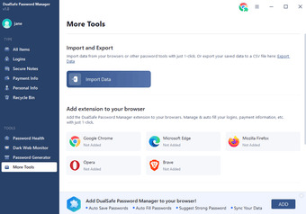 Imagen 1 para DualSafe Password Manager