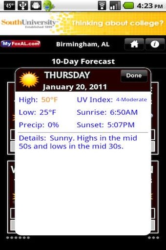 Image 0 for FOX6 WBRC StormWarn Cente…