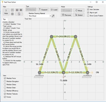 Imagen 3 para Fast Truss Solver for Win…
