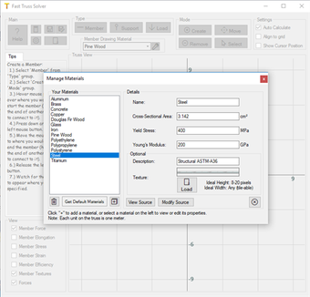 Imagen 0 para Fast Truss Solver for Win…