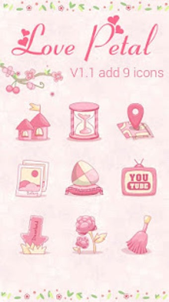 Imagen 0 para Love Petal GO Launcher Th…