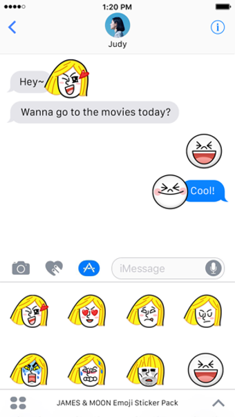 Imagen 2 para JAMES & MOON Emoji Sticke…