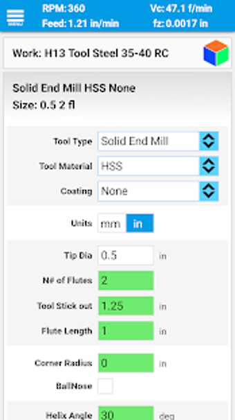 Imagen 0 para FSWizard Machinist Calcul…
