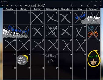 Image 1 for Ink Calendar for Windows …