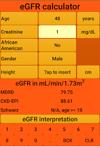 Image 2 for eGFR Calculator