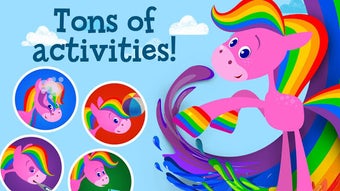Imagen 1 para My Pet Rainbow Horse for …