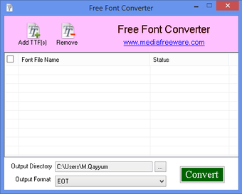 Image 0 for Free Font Converter
