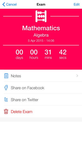 Imagen 1 para Exam Countdown Lite