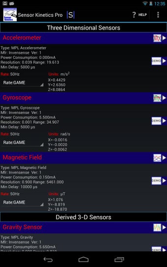 Imagen 2 para Sensor Kinetics Pro