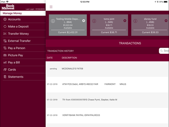 Image 0 for Bank Midwest for iPad