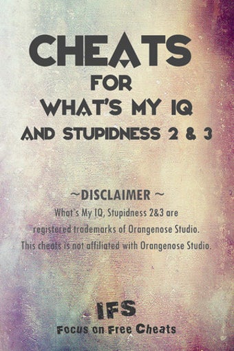 Image 5 for Cheats for What's My IQ, …
