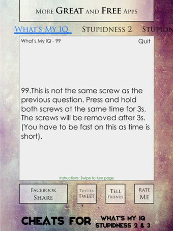 Image 7 for Cheats for What's My IQ, …