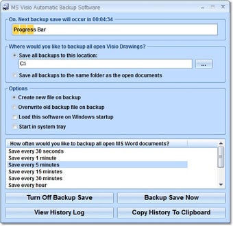 Image 0 for MS Visio Automatic Backup…