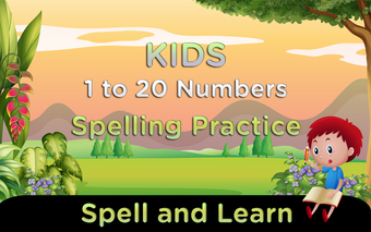 Image 0 for Kids 1 to 20 Numbers Spel…