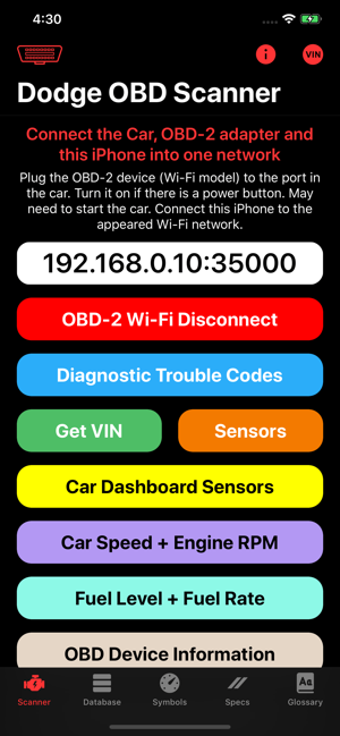 Imagen 2 para Dodge OBD App