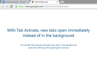 Image 0 for Tab Activate for Google C…