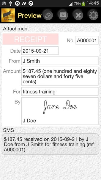 Imagen 1 para Cash Receipt