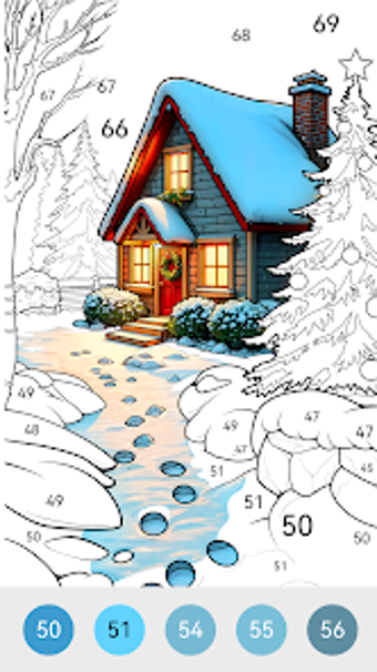 Image 0 for Snowland Paint:Color by N…