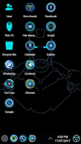 Image 1 for Jarvis Arc Theme For Comp…