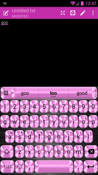 Image 2 for Metallic Pink Emoji Keybo…
