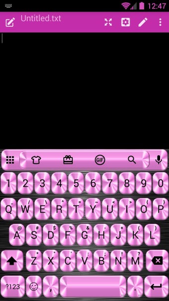 Image 1 for Metallic Pink Emoji Keybo…