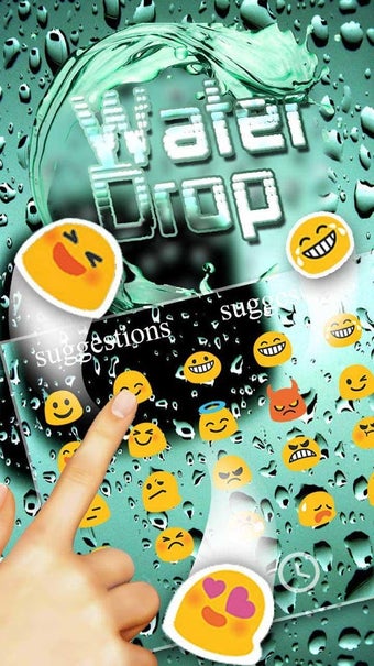 Imagen 2 para Water Drop Keyboard Theme