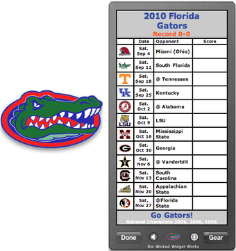 Image 0 for 2010 Florida Gators Footb…