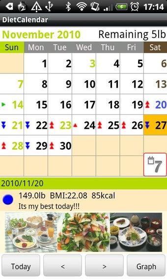 Image 2 for DietCalendarFree(weight)