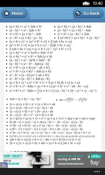 Image 1 for All Math Formulas for Win…