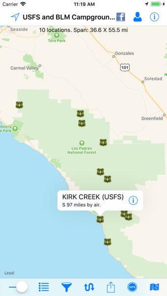 Image 0 for USFS and BLM Campgrounds