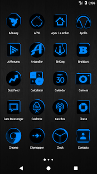 Imagen 0 para Flat Black and Blue Icon …
