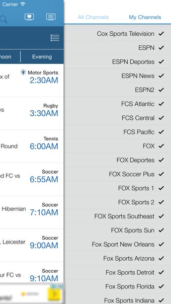 Imagen 2 para US Live Sport TV Listings