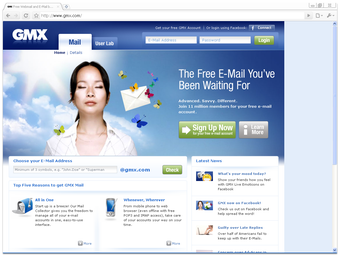 Imagen 0 para GMX Webmail