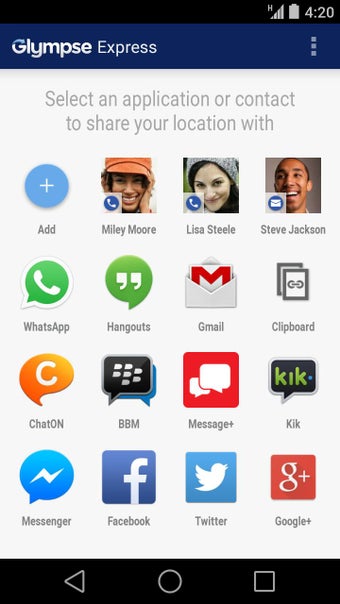 Imagen 0 para Glympse Express
