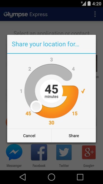 Imagen 2 para Glympse Express