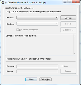 Image 0 for DbDefence Database Encryp…