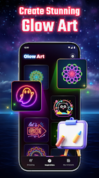 Image 0 for Magic Spin Draw: Glow Doo…
